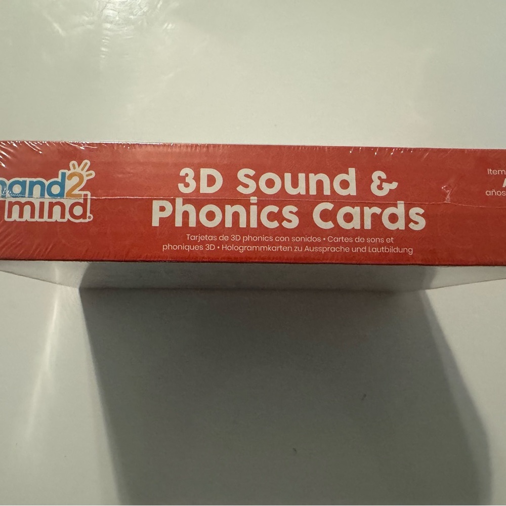 3D Sound & Phonics Cards - Red and Blue - Picture 2 of 4